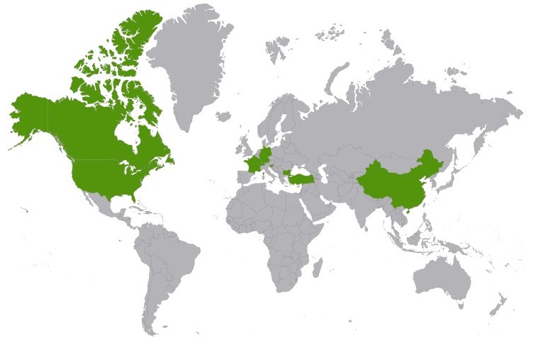 Where Our Products Go - Supply Countries